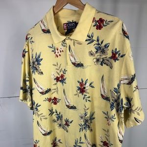 Chaps Ralph Lauren Ships & Flowers Polo - XXL